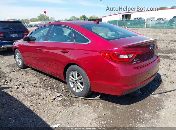 5NPE24AF4GH419007 2016 HYUNDAI SONATA Красный Задняя левая четверть