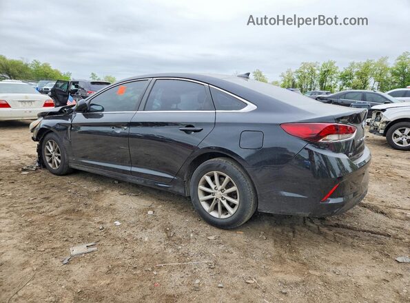 5NPE24AF4JH716687 2018 HYUNDAI SONATA Черный Задняя левая четверть