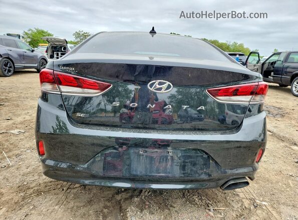 5NPE24AF4JH716687 2018 HYUNDAI SONATA Черный Вид сзади