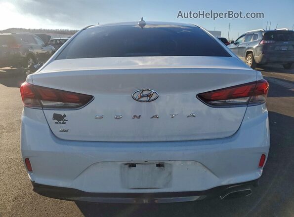 5NPE24AF4KH749111 2019 HYUNDAI SONATA Белый Вид сзади