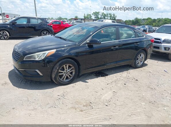 5NPE24AF5GH292249 2016 HYUNDAI SONATA Black Przód lewy