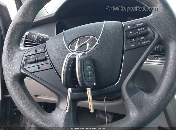 5NPE24AF5GH292249 2016 HYUNDAI SONATA Black Widok deski rozdzielczej