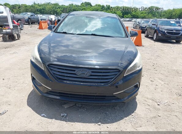 5NPE24AF5GH292249 2016 HYUNDAI SONATA Black Widok z przodu