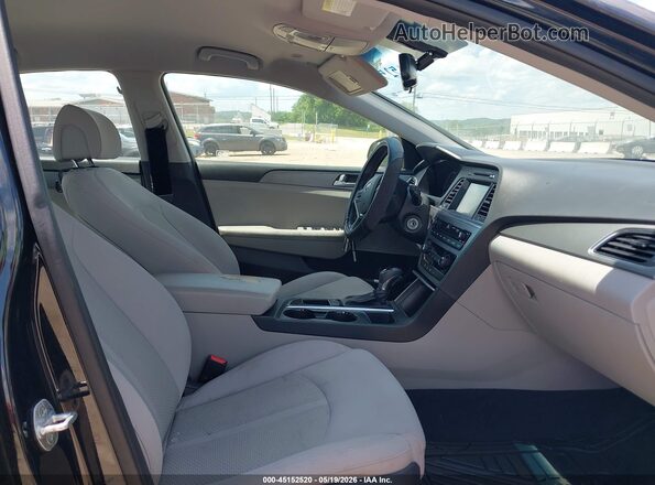 5NPE24AF5GH292249 2016 HYUNDAI SONATA Black Widok wnętrza z przodu