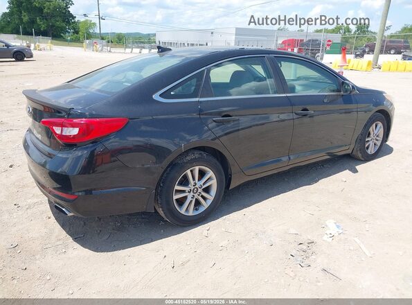 5NPE24AF5GH292249 2016 HYUNDAI SONATA Black Tył prawy