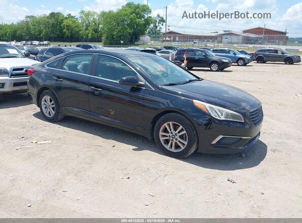 5NPE24AF5GH292249 2016 HYUNDAI SONATA Black Przód prawy