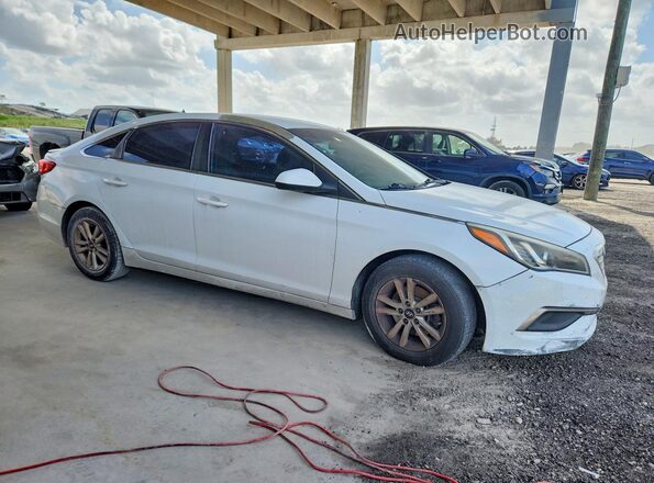 5NPE24AF5GH394814 2016 HYUNDAI SONATA Белый Передняя правая четверть