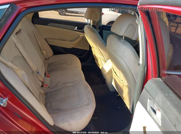 5NPE24AF5GH402846 2016 HYUNDAI SONATA Red Widok naklejki z numerem VIN