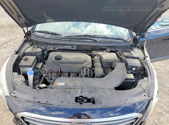 5NPE24AF5GH406282 2016 HYUNDAI SONATA Black Вид задньої частини салону