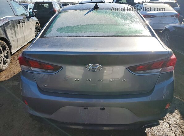 5NPE24AF5JH612256 2018 HYUNDAI SONATA Gray Widok z tyłu