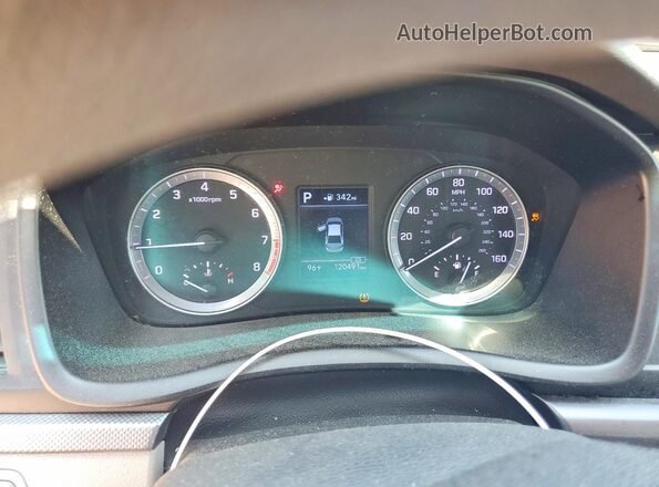 5NPE24AF5JH714964 2018 HYUNDAI SONATA Серебряный Вид щитка приборов