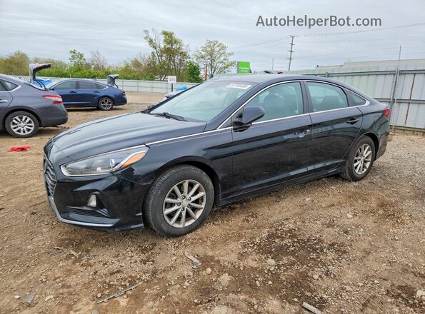 5NPE24AF5KH736383 2019 HYUNDAI SONATA Black Przód lewy