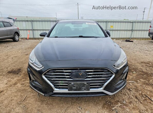 5NPE24AF5KH736383 2019 HYUNDAI SONATA Black Widok z przodu