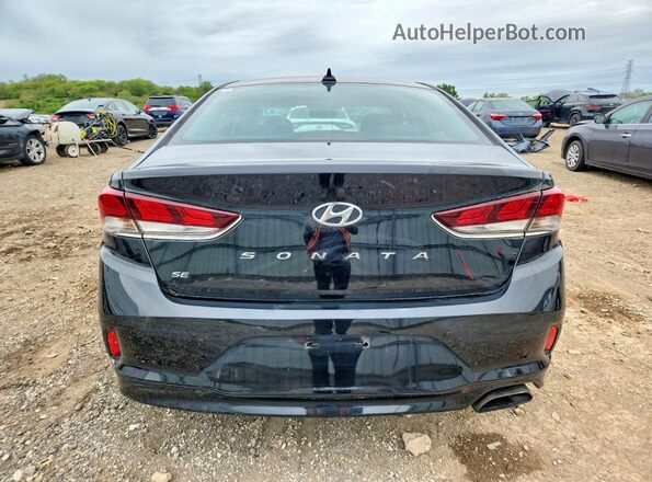 5NPE24AF5KH736383 2019 HYUNDAI SONATA Black Widok z tyłu