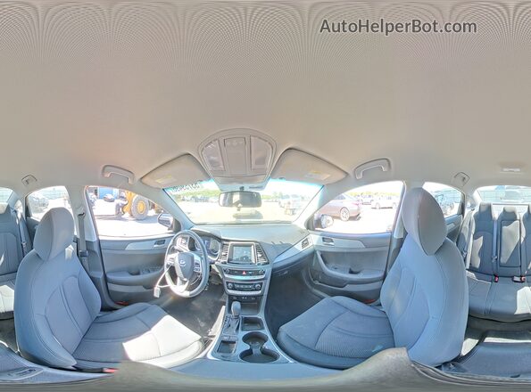 5NPE24AF5KH736383 2019 HYUNDAI SONATA Black Widok naklejki z numerem VIN