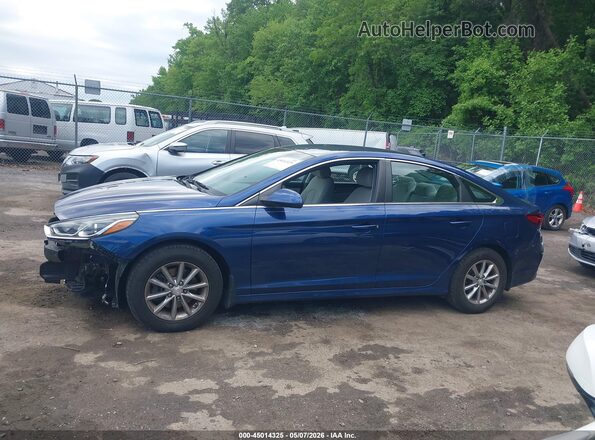 5NPE24AF5KH788564 2019 HYUNDAI SONATA Синий Панорамный вид салона 360°