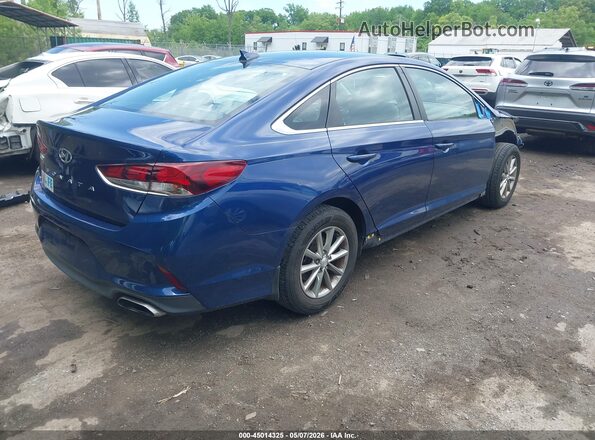 5NPE24AF5KH788564 2019 HYUNDAI SONATA Синий Задняя правая четверть