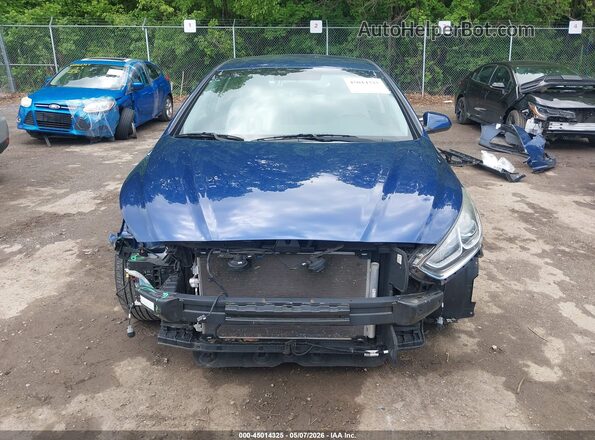 5NPE24AF5KH788564 2019 HYUNDAI SONATA Синий Вид щитка приборов
