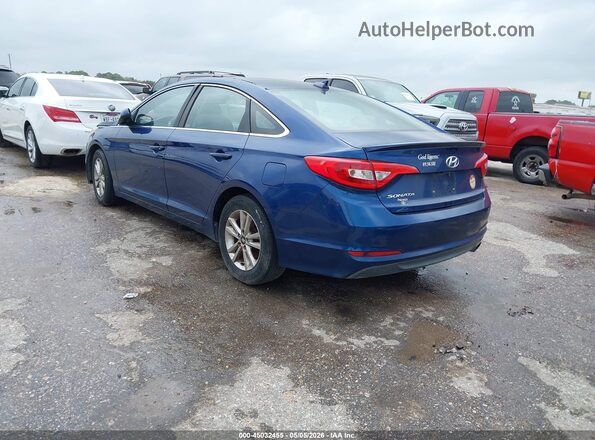 5NPE24AF6GH370649 2016 HYUNDAI SONATA Синий Задняя левая четверть