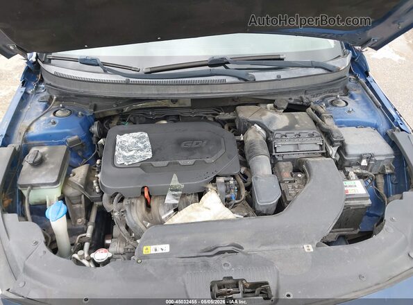 5NPE24AF6GH370649 2016 HYUNDAI SONATA Синий Вид сзади
