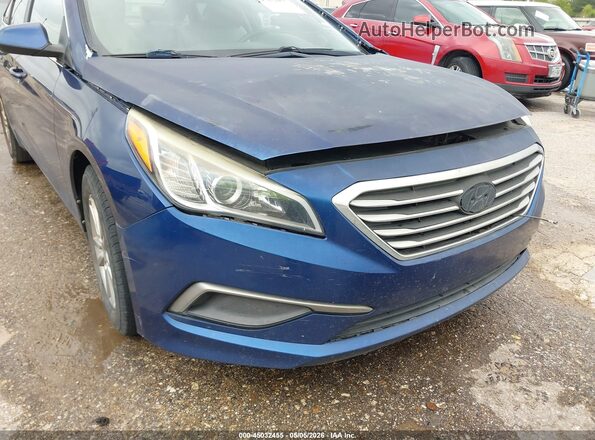 5NPE24AF6GH370649 2016 HYUNDAI SONATA Синий Вид спереди