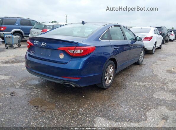 5NPE24AF6GH370649 2016 HYUNDAI SONATA Синий Задняя правая четверть