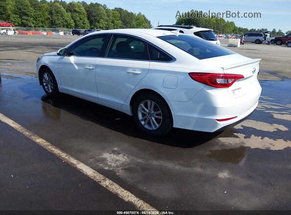 5NPE24AF6HH457341 2017 HYUNDAI SONATA Белый Задняя левая четверть