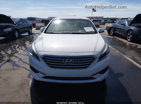 5NPE24AF6HH457341 2017 HYUNDAI SONATA Белый Вид щитка приборов