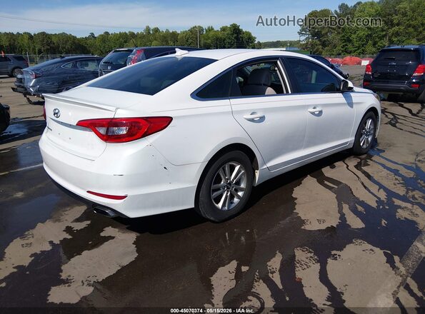 5NPE24AF6HH457341 2017 HYUNDAI SONATA Белый Задняя правая четверть