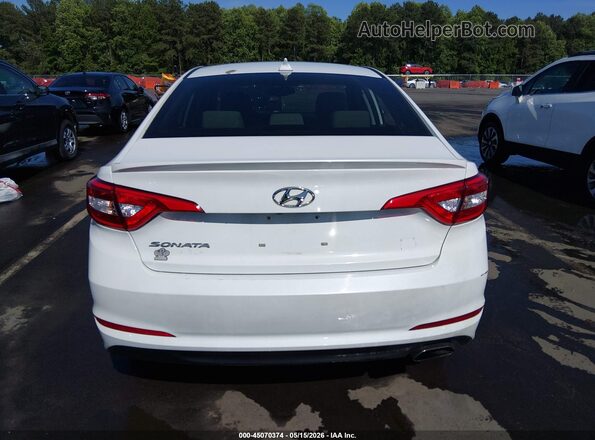 5NPE24AF6HH457341 2017 HYUNDAI SONATA Белый 
