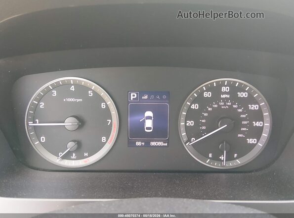 5NPE24AF6HH457341 2017 HYUNDAI SONATA Белый Вид задних сидений