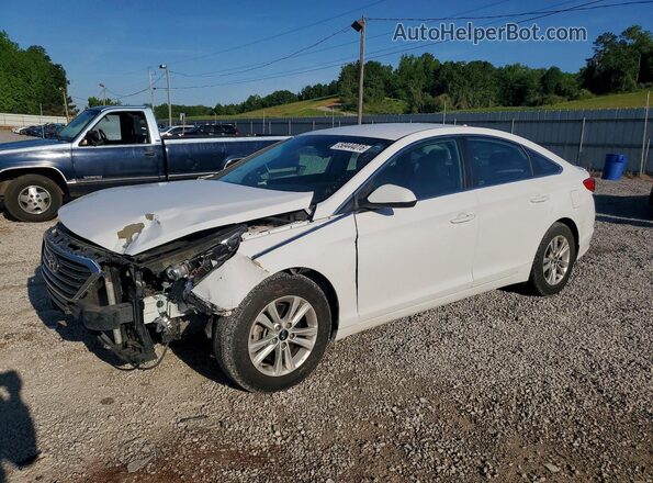 5NPE24AF6HH522544 2017 HYUNDAI SONATA Белый Передняя левая четверть