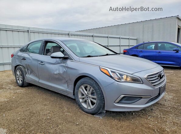 5NPE24AF6HH529591 2017 HYUNDAI SONATA Серебряный Передняя правая четверть