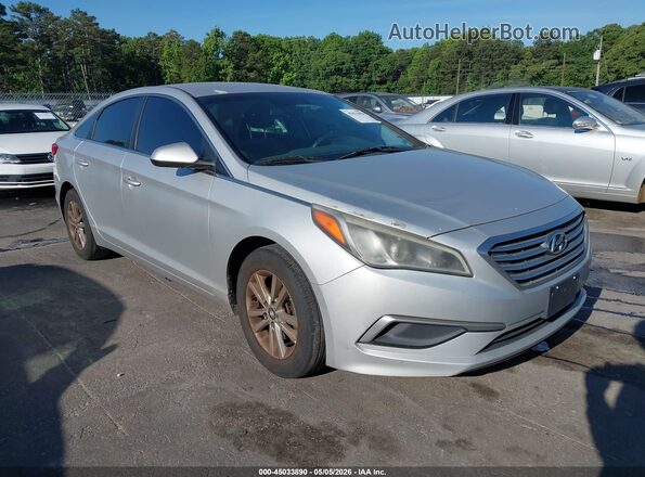 5NPE24AF6HH533088 2017 HYUNDAI SONATA Серебряный Передняя правая четверть