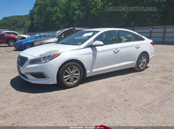 5NPE24AF6HH557519 2017 HYUNDAI SONATA White Przód lewy