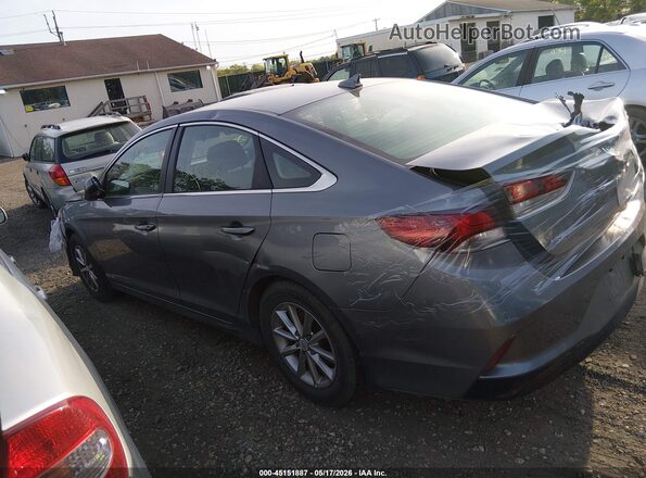 5NPE24AF6JH694546 2018 HYUNDAI SONATA Серый Вид задней части салона