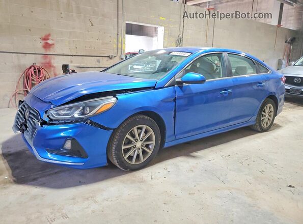 5NPE24AF6KH777640 2019 HYUNDAI SONATA Синий Передняя левая четверть