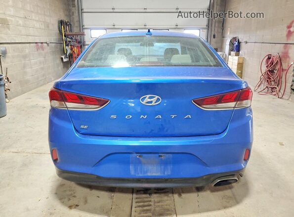 5NPE24AF6KH777640 2019 HYUNDAI SONATA Синий Вид сзади