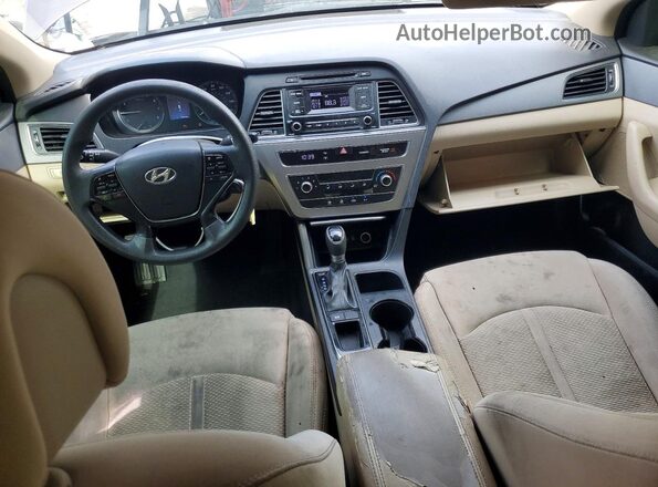 5NPE24AF7GH395348 2016 HYUNDAI SONATA Коричневый Вид панели приборов