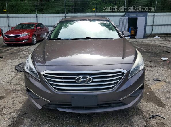 5NPE24AF7GH395348 2016 HYUNDAI SONATA Коричневый Вид спереди
