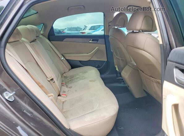 5NPE24AF7GH395348 2016 HYUNDAI SONATA Коричневый Вид задних сидений
