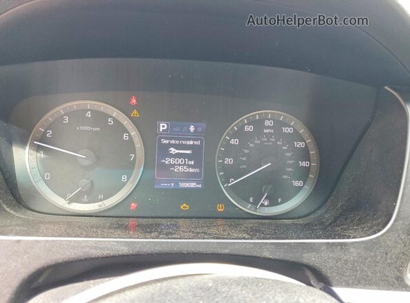 5NPE24AF7GH395348 2016 HYUNDAI SONATA Коричневый Вид щитка приборов