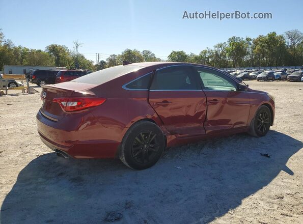 5NPE24AF7GH404808 2016 HYUNDAI SONATA Бордовый Задняя правая четверть