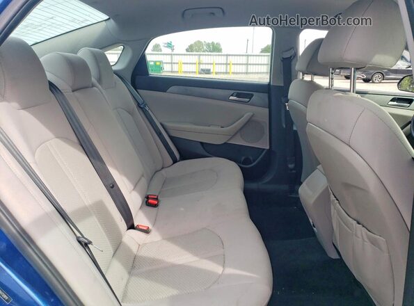 5NPE24AF7KH732819 2019 HYUNDAI SONATA Синий Вид задних сидений