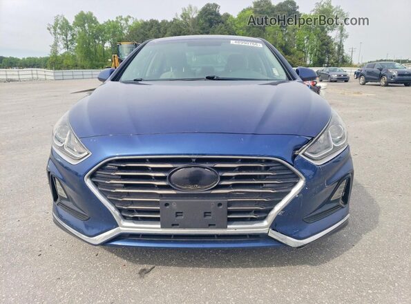 5NPE24AF7KH732819 2019 HYUNDAI SONATA Синий Вид спереди