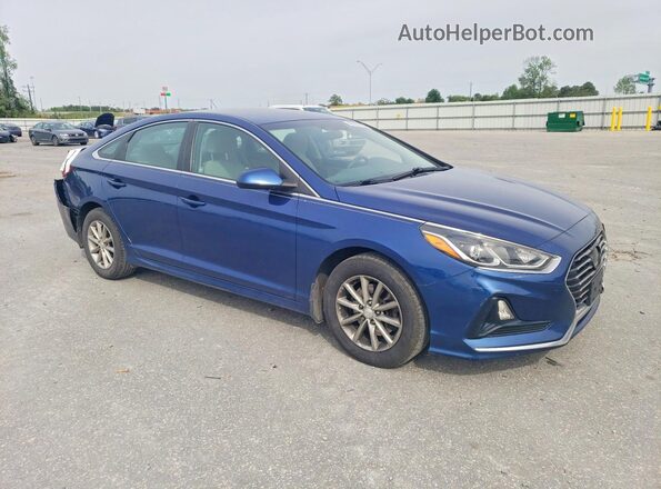 5NPE24AF7KH732819 2019 HYUNDAI SONATA Синий Передняя правая четверть