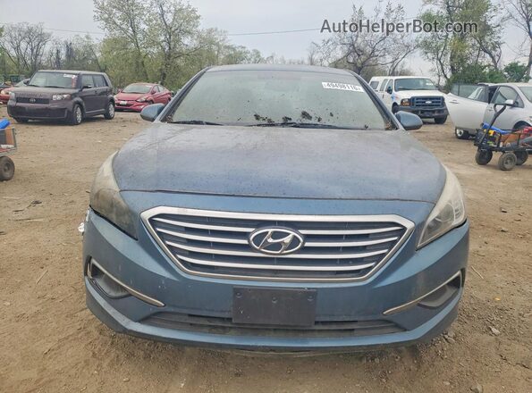 5NPE24AF8GH331612 2016 HYUNDAI SONATA Blue Widok z przodu