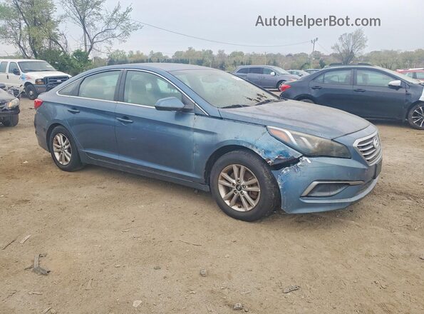 5NPE24AF8GH331612 2016 HYUNDAI SONATA Blue Przód prawy