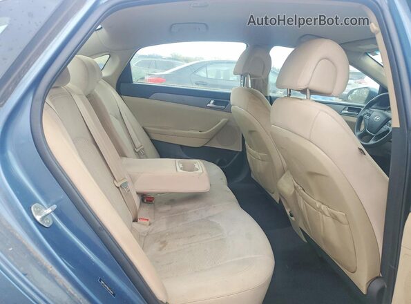 5NPE24AF8GH331612 2016 HYUNDAI SONATA Blue Widok tylnych siedzeń