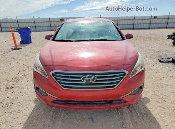 5NPE24AF8HH481334 2017 HYUNDAI SONATA Красный Вид спереди